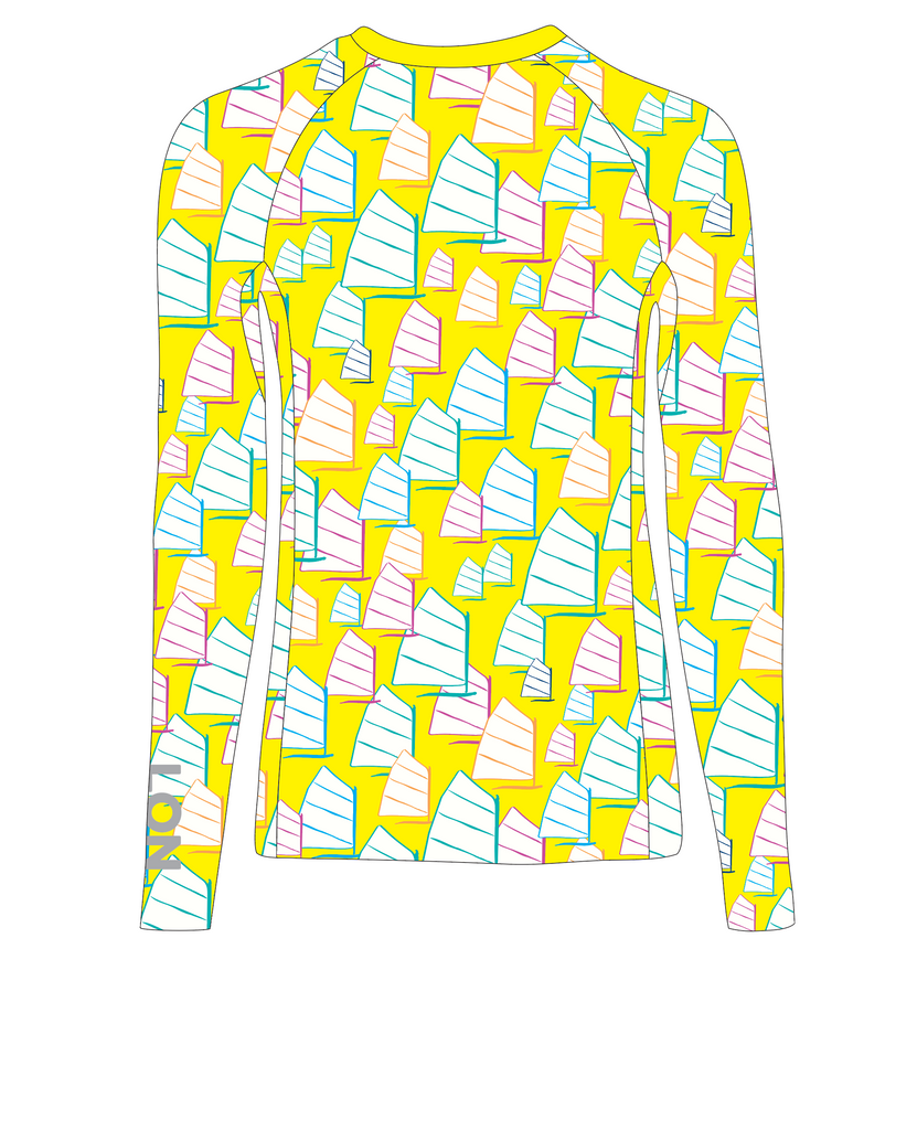 JR RASH GUARD TOP LONG SLEEVE YELLOW | '26 OPTI SERIES