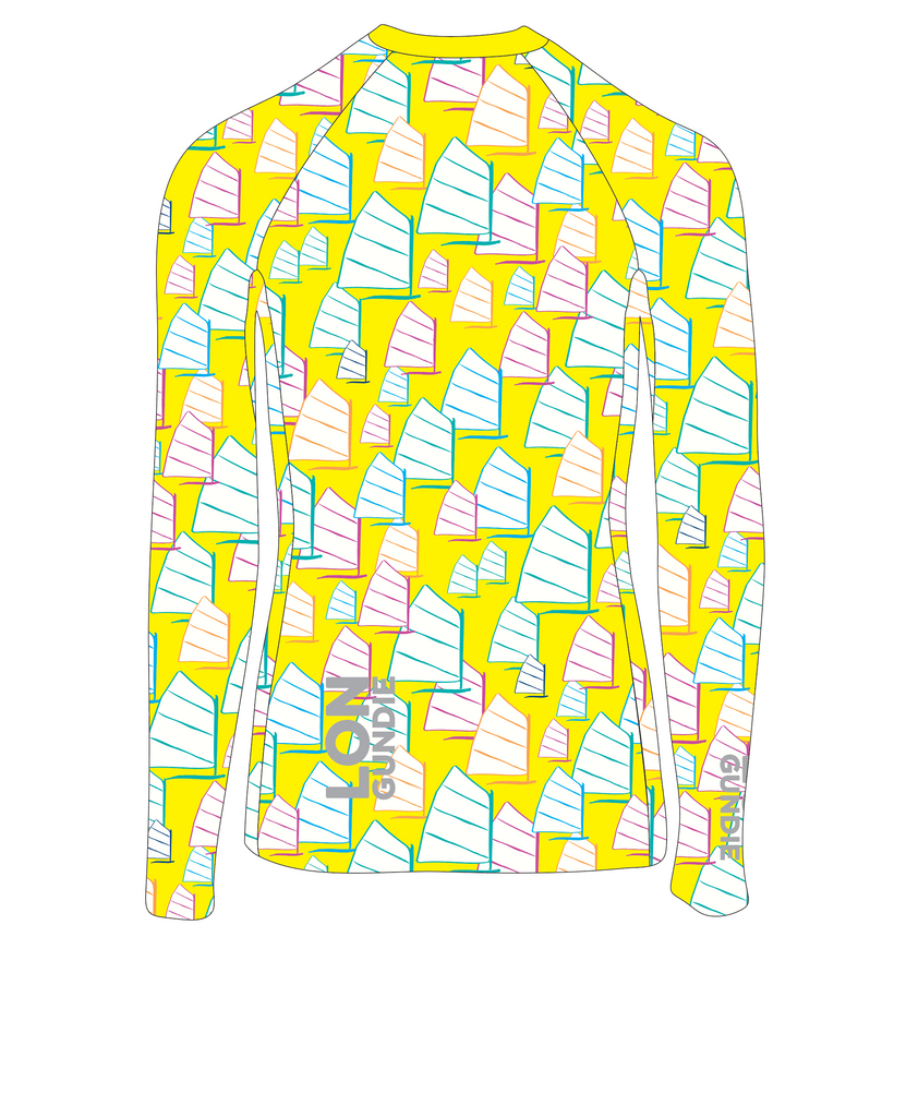 JR RASH GUARD TOP LONG SLEEVE YELLOW | '26 OPTI SERIES