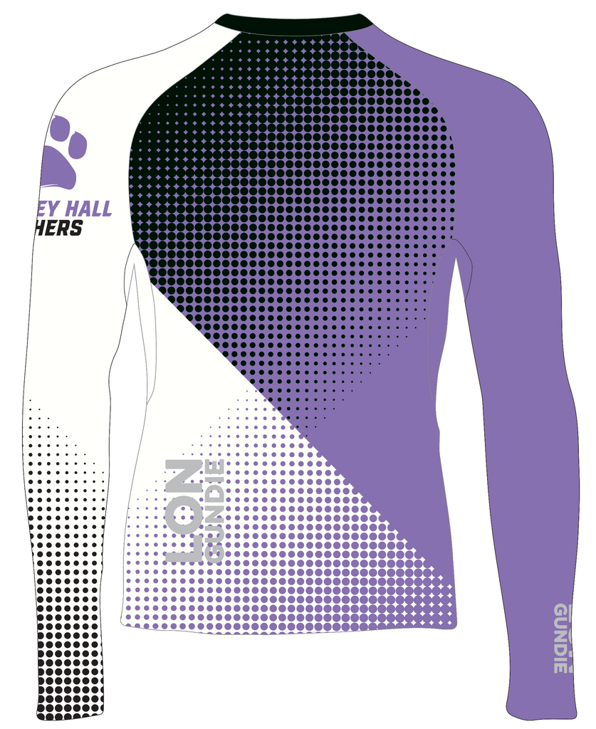 WOMEN RASH GUARD TOP LONG SLEEVE PURPLE | ASHLEY HALL | PSNLZ'D