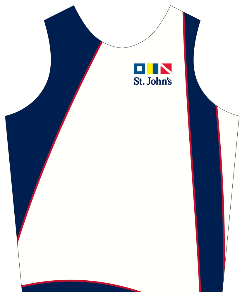 UNISEX PINNIE TOP TANK WHITE | ST. JOHN THE BAPTIST HS | PSNLZ'D