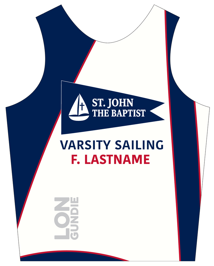 UNISEX PINNIE TOP TANK WHITE | ST. JOHN THE BAPTIST HS | PSNLZ'D