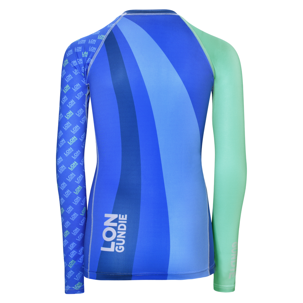 JR RASH GUARD TOP LONG SLEEVE GREEN | LON GUNDIE