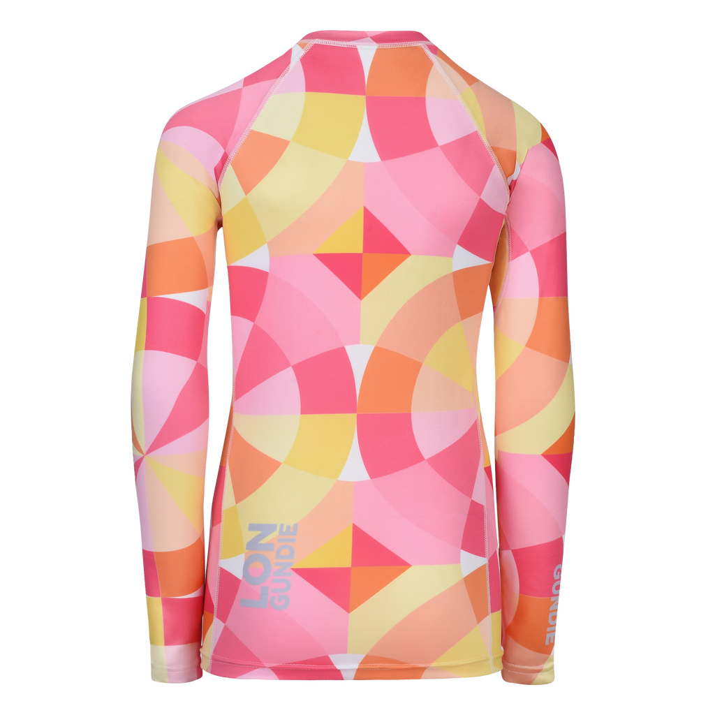 JR RASH GUARD TOP LONG SLEEVE PINK | LON GUNDIE